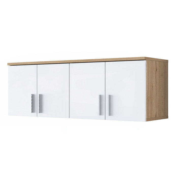 Hanah Home Armario de Pared Nogal y Blanco Hanah Home Armario de Pared Nogal y Blanco